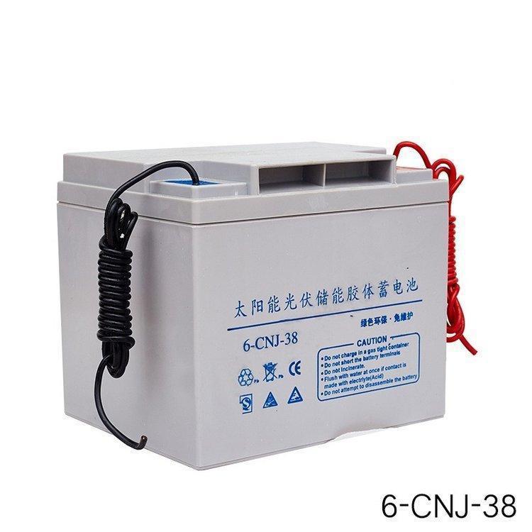 太阳能光伏蓄电池12V38AH引线