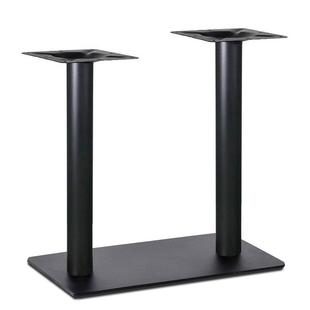 工厂直销铁板喷涂台脚中西餐厅长方形双位加重餐桌台底座支架薄