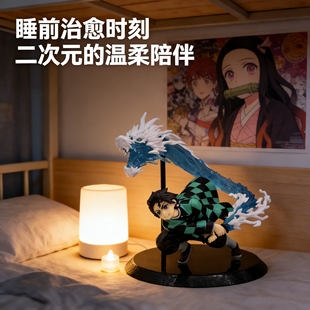炭治郎战斗手办鬼灭之刃主角款宿舍桌面陈列日系动漫模型男生礼物