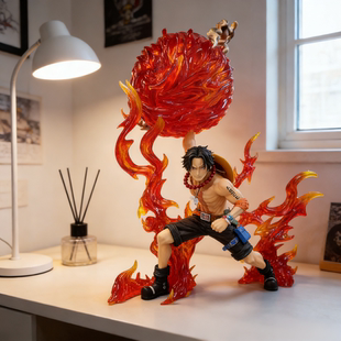 海贼王炎帝艾斯手办摆件房间桌面装饰品二次元礼物男生解压ins风