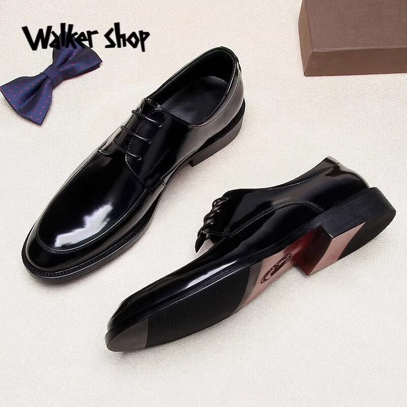 Walker Shop皮鞋男英伦风商务正装德比鞋手工真皮休闲皮鞋结婚鞋