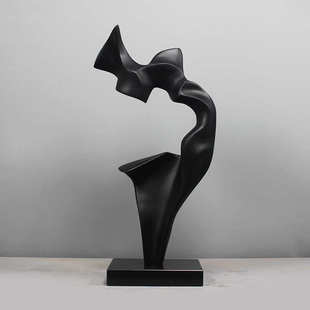 雕塑摆件抽象艺术品现代简约软装饰品玻璃钢家居售楼处轻奢摆设品