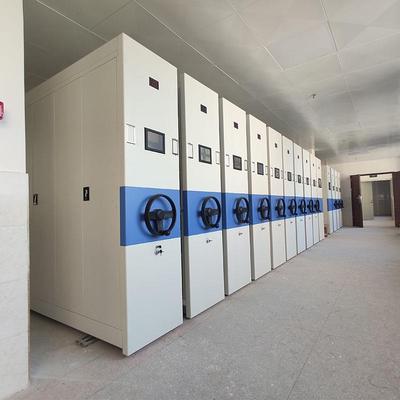 密集架档案室智能电动财务凭证资料文件柜书架手摇轨道移动密集柜