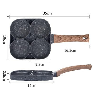 Egg Frying Pan Nonstick Pancake Pans 4-Cups CooSkware Pancak