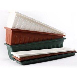 pot rectangular Plastic Balcony flower tray Basin witLh