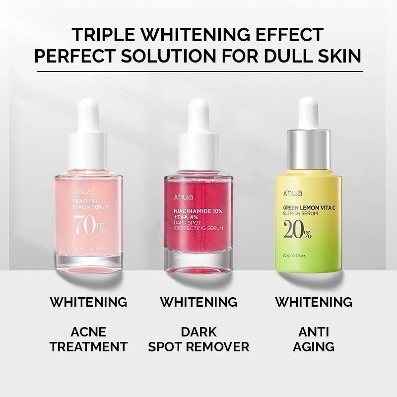 Anua Heartleaf Skincare Serum, Cleaning Oil, Facial WCare, M