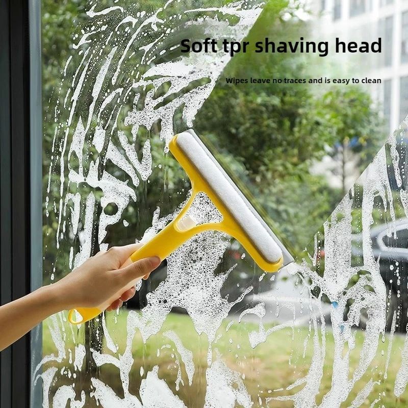 3-in-1 Siflicone Shower Squeegee Wiper Hand-held Spray Windo