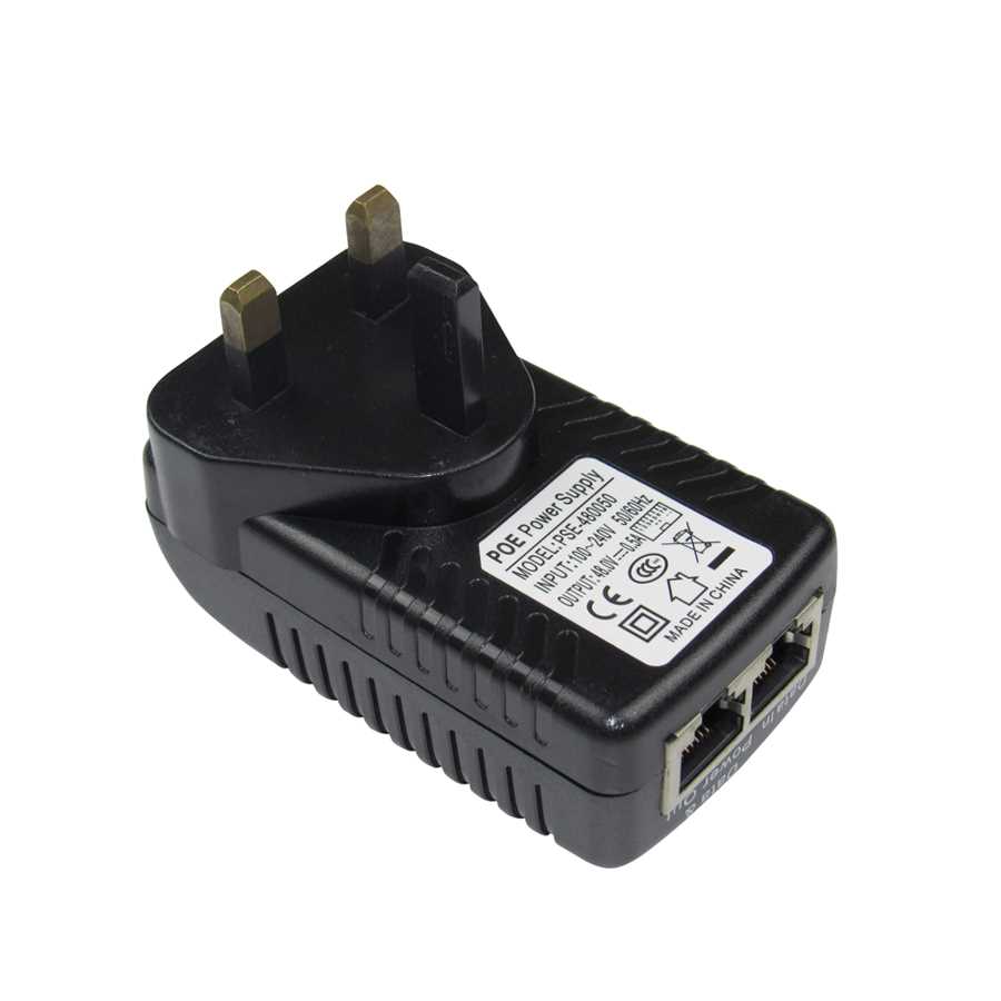 DC48V 0.5A CCTV Active PoE Injector Ethernet Power AdYapter