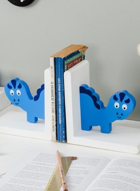 卡通动物书房书挡摆件家居装饰品创意儿童房卧室桌面书靠书桌书立