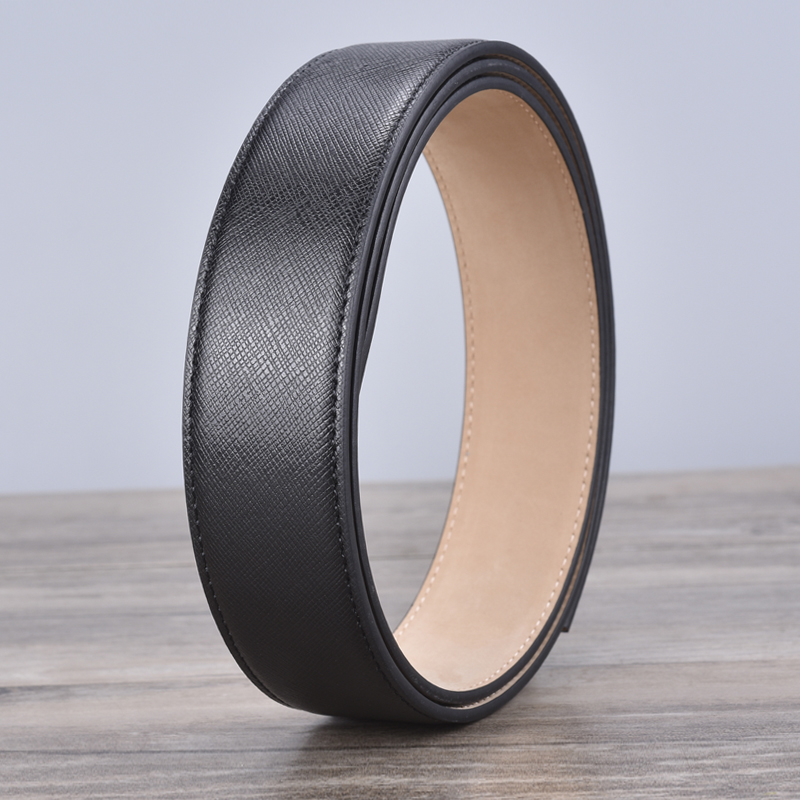 无孔无牙不带头皮带男真皮头层牛皮无扣头纯带身3.4腰带不带扣904