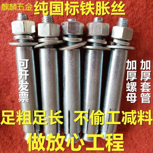 膨胀螺丝 纯国标外膨胀螺栓 Mp6M8M10M12M14M16M20*80x100x120x15