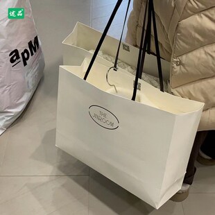 服装店手提袋定做logo高档细绳精致纸袋定制包装袋质感礼品袋订做