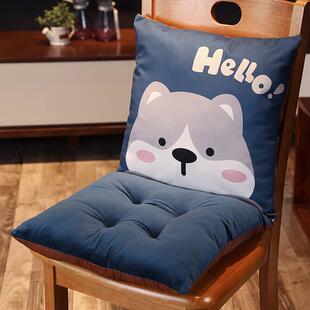 坐垫靠椅一体靠背垫垫连身垫子凉椅带靠背木头沙发靠垫腰