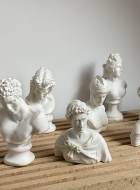 个迷你树脂石像美术小创意拍照道具素描模型雕塑桌面装饰