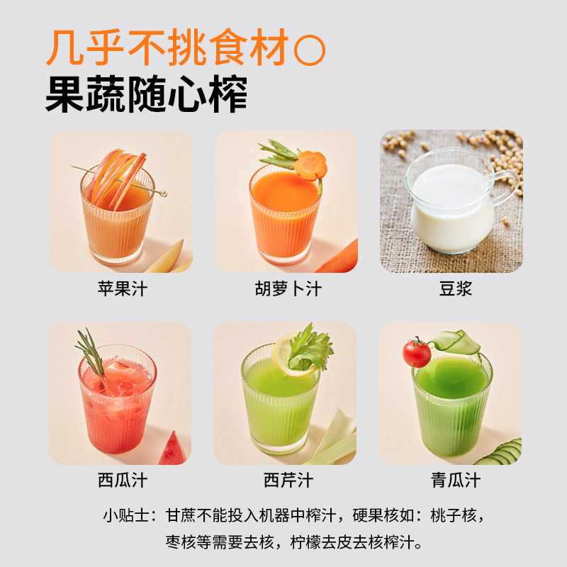 韩国榨汁全自动汁渣分离慢磨炸果汁原汁商用