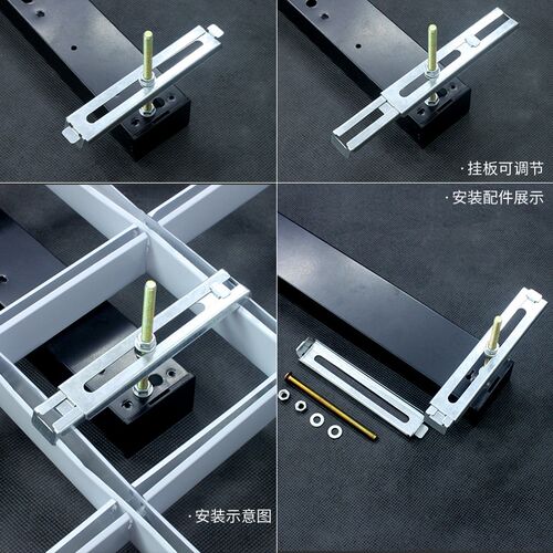 格栅吊顶灯办公灯方格吊顶方形嵌入式*