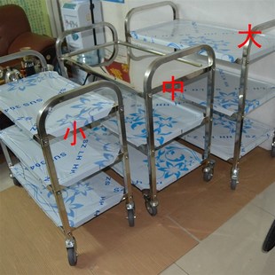 三层餐车 二层加厚手推传菜车 餐碟收集车收碗送餐车特大号