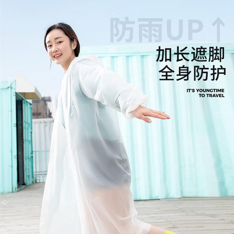 户外一次性雨衣长款透明便携加厚彩色男女骑行防暴雨加长全身雨披