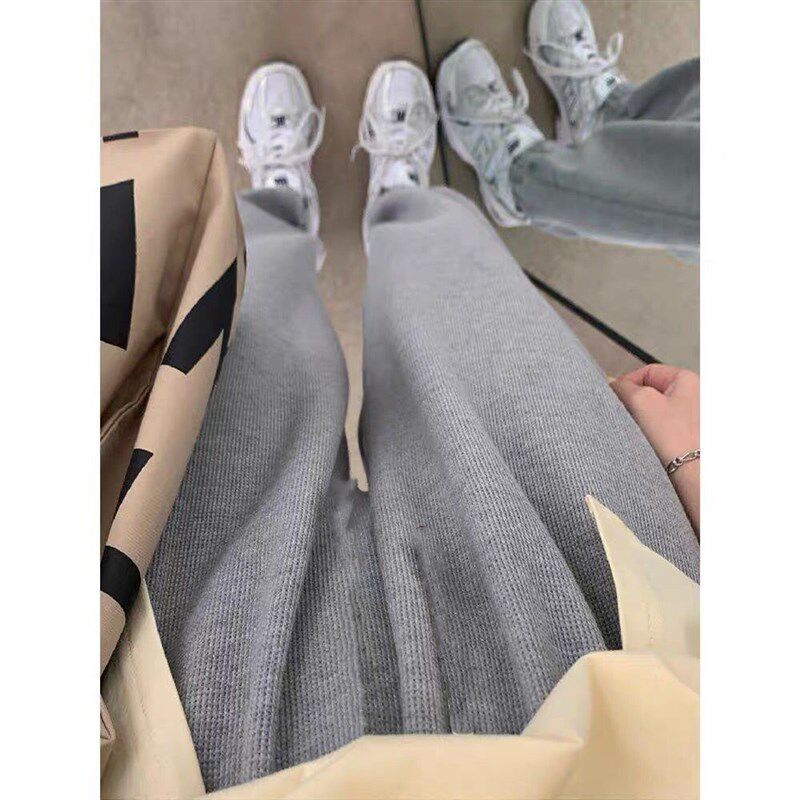 孕妇裤子灰色运动裤宽春秋显瘦长裤哈伦裤夏季薄款束脚休闲厚棉裤