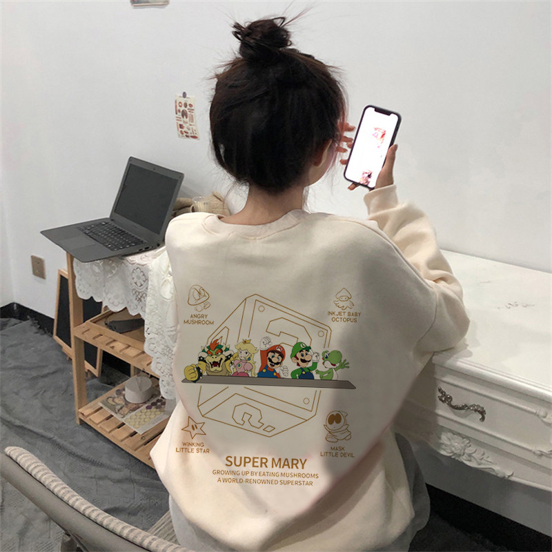 加绒加厚2023产后哺衣潮妈哺乳期外出上衣辣妈秋冬季卫衣冬装外穿