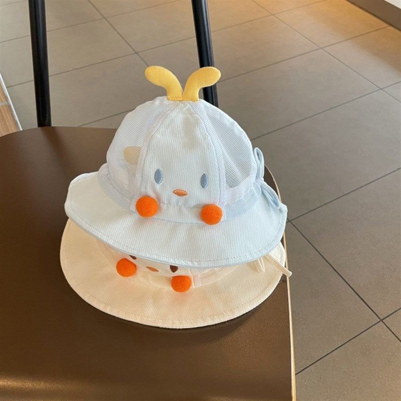 可爱婴儿遮阳渔夫帽夏季网纱透气超萌卡通幼儿小月龄宝宝防晒盆帽,童装/婴儿装/亲子装,帽子,淘宝优惠券,粉丝福利购,淘宝优惠卷