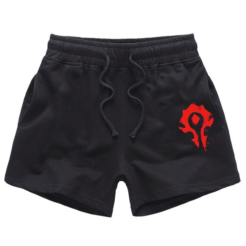 健身短裤男纯棉夏季跑步训练美式深蹲3分裤男款三分4分休闲运动裤