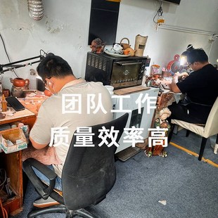 紫砂壶无痕修f复修补陶器修复茶壶柴烧壶修复补壶盖泥料盖子配盖