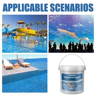 Chlorinating Tablets Swimminzg Pool Chlorine Slow Dissolving