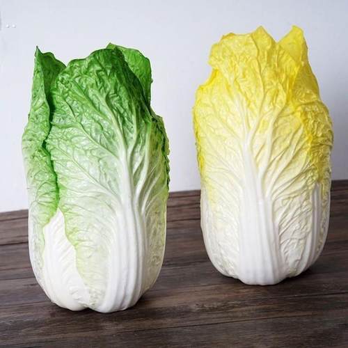 仿真蔬菜大白菜模型假蔬菜青黄白菜橱柜摆件场景展示摄影装饰道具
