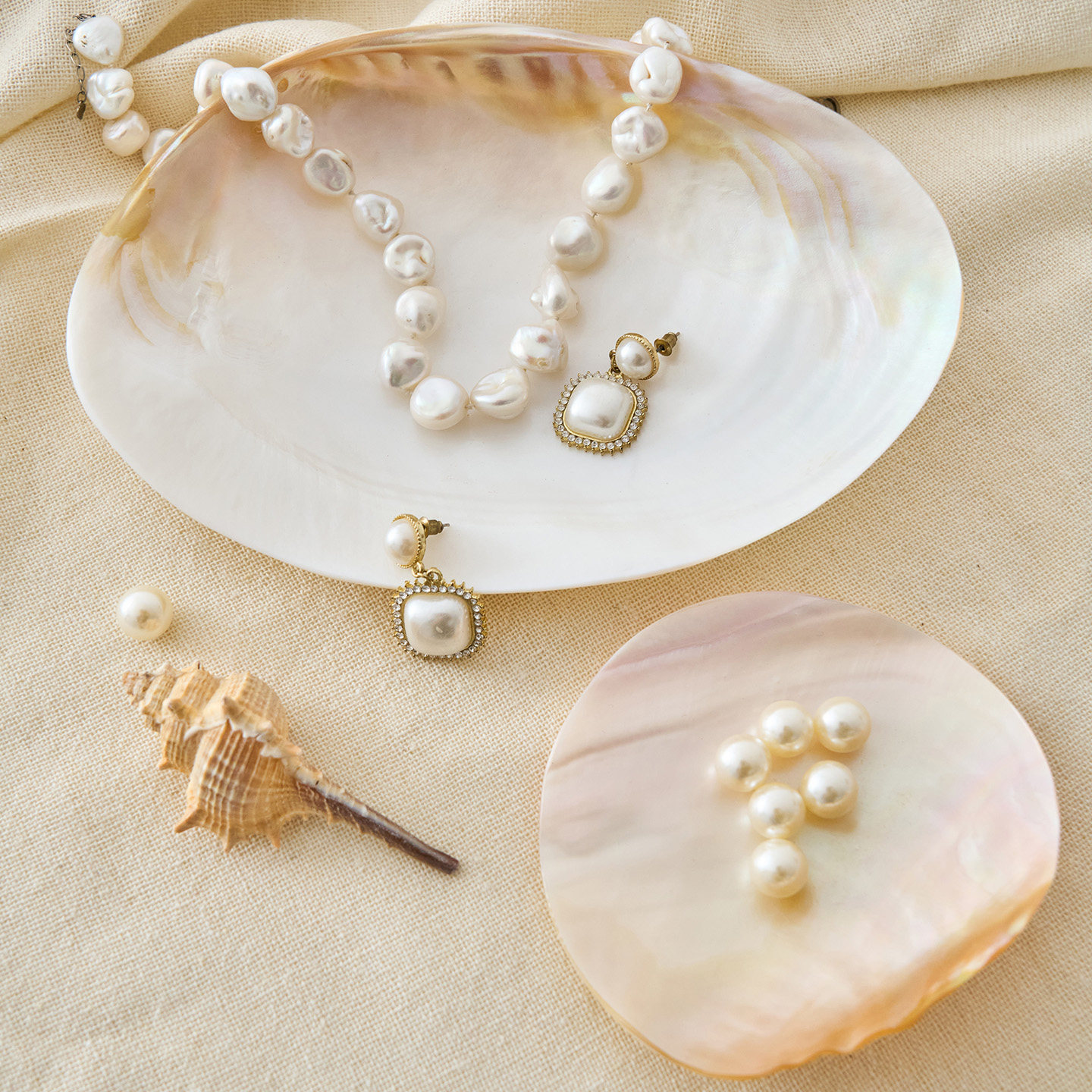 ins高级感贝壳托盘子首饰品拍照道具桌面摆件拍摄影家居收纳装饰,家居饰品,装饰摆件,淘宝优惠券,粉丝福利购,淘宝优惠卷