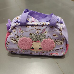 紫色小号旅行包儿童舞蹈D斜挎包女生精致行李袋