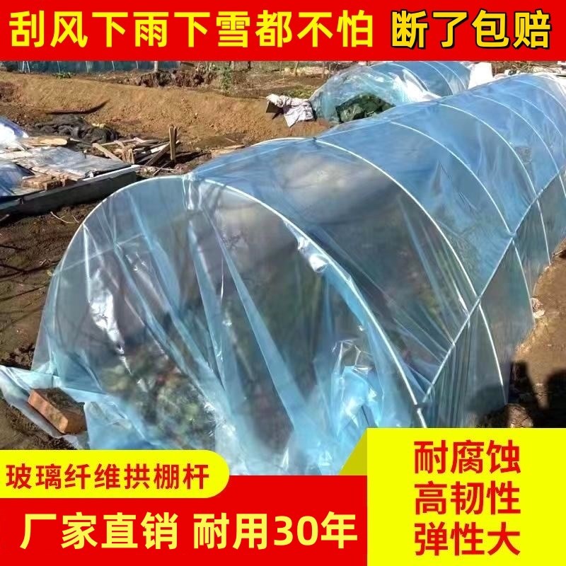小拱棚支架花棚骨架秧苗大棚拱条蘑菇塑料菜园实心玻璃纤维杆花卉