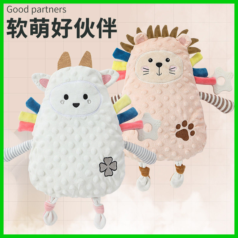 安抚巾婴儿可入口睡眠安抚玩偶睡觉神器伴睡宝宝毛绒手套手偶玩具