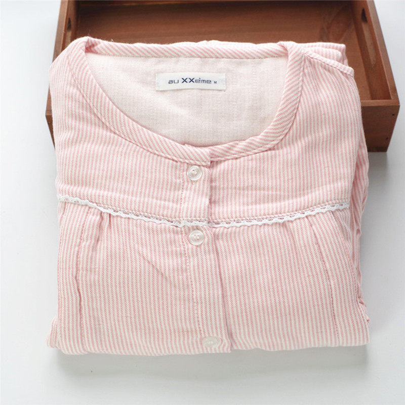 孕妇纯棉棉纱中裙长裤家居哺乳服 条纹睡衣月子加肥加大200斤春秋,孕妇装/孕产妇用品/营养,家居服套装,淘宝优惠券,粉丝福利购,淘宝优惠卷