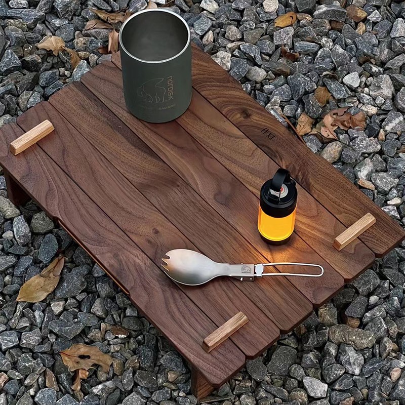 作对快装桌板木工所户外野餐y露营便携收纳桌轻量化组装盖板桌