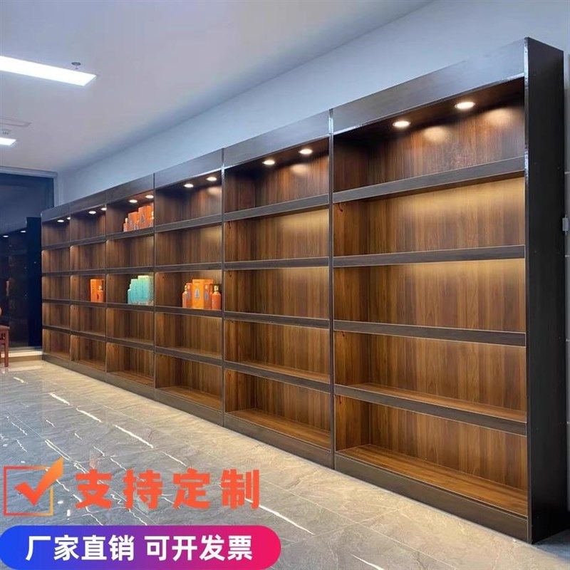 厂家定制实木书柜烟酒柜展示柜产品陈列柜茶叶展示柜商用展示柜图片