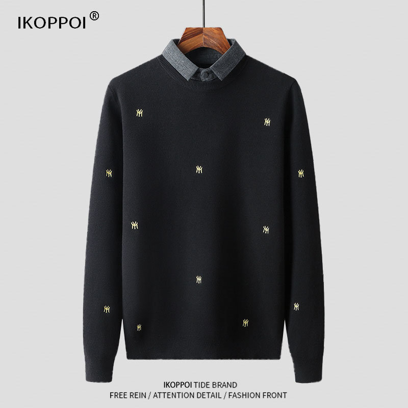 假两件毛衣男士秋冬季衬衫领套头加绒针织上衣韩版加厚保暖打底衫,孕妇装/孕产妇用品/营养,孕妇瑜伽背心/T恤,淘宝优惠券,粉丝福利购,淘宝优惠卷