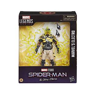 正版现货Marvel Legends蜘蛛侠英雄无归电影版电光人6寸可动人偶