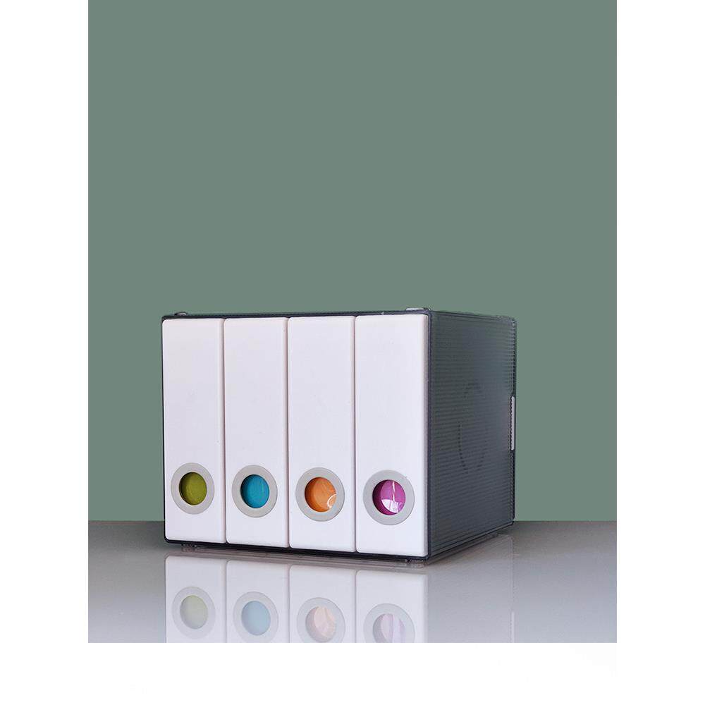 介川家居帕莱德CD盒大容量收纳盒蓝光光盘盒儿童碟片整理盒96片装