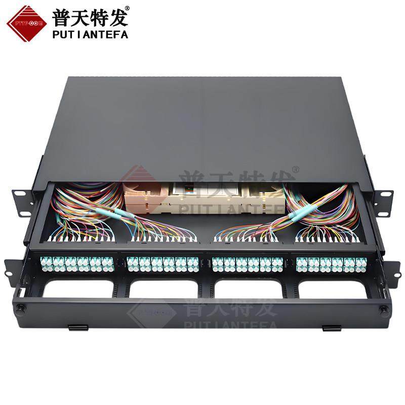 抽拉式1U96芯高密度光纤配线架翻盖式块化24芯48芯72芯光缆终端盒,网络设备/网络相关,光纤终端盒,淘宝优惠券,粉丝福利购,淘宝优惠卷