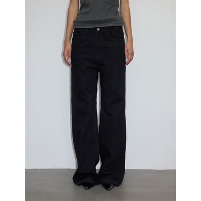 UNMUTE25FW土耳其棉黑牛牛仔裤