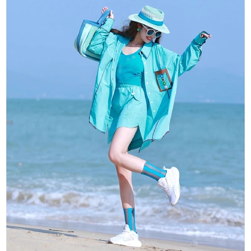 夏装搭配一整套高级感气质炸街洋气减龄薄款防晒衬衣短裤两件套女