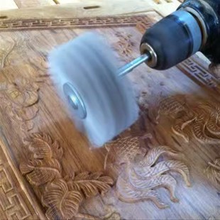 木头打磨抛光工具角磨机抛光x片平面木板木材木工磨光机抛光轮神