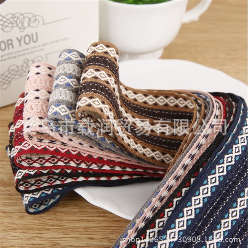 织带针织撞色条纹带DIY手工发饰材料儿童发箍带礼帽配件丝带