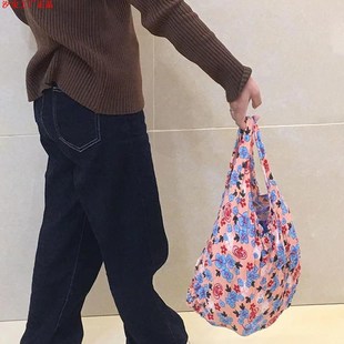 过安检防脏伸缩魔术袋魔术包大容量褶皱包便携高颜值W手安检防脏