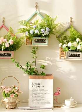 北欧室内房间墙面装饰挂花餐厅店铺墙壁创意挂件客厅墙.上壁挂饰