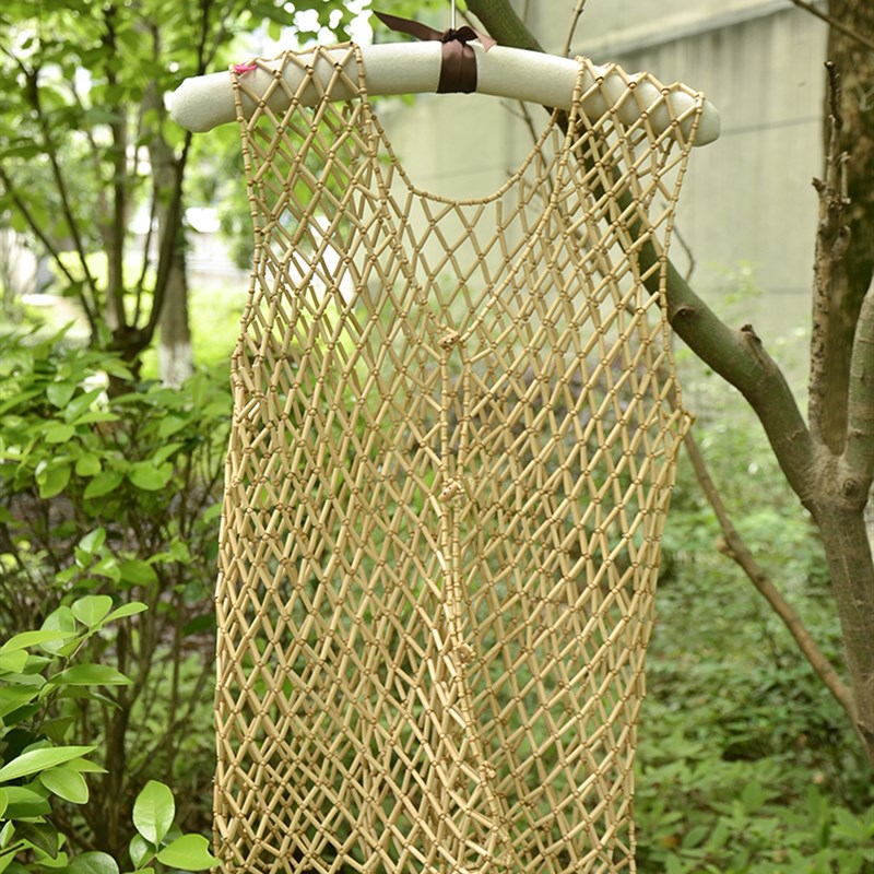 观夏非遗手工竹衣竹子马甲竹汗衫隔汗透气消暑降温神器戏曲汉服