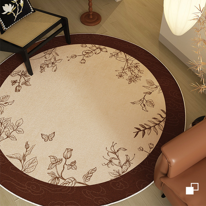 美拉德圆形客厅地毯卧室床边隔音地垫沙发耐脏耐磨脚垫防水免打理,居家布艺,地毯,淘宝优惠券,粉丝福利购,淘宝优惠卷