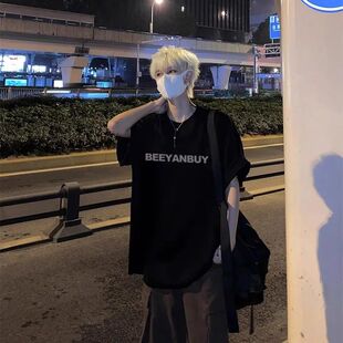 稻风 Caim23号街区cleanfit全棉短袖 T恤男小众美式 穿搭ootd夏季
