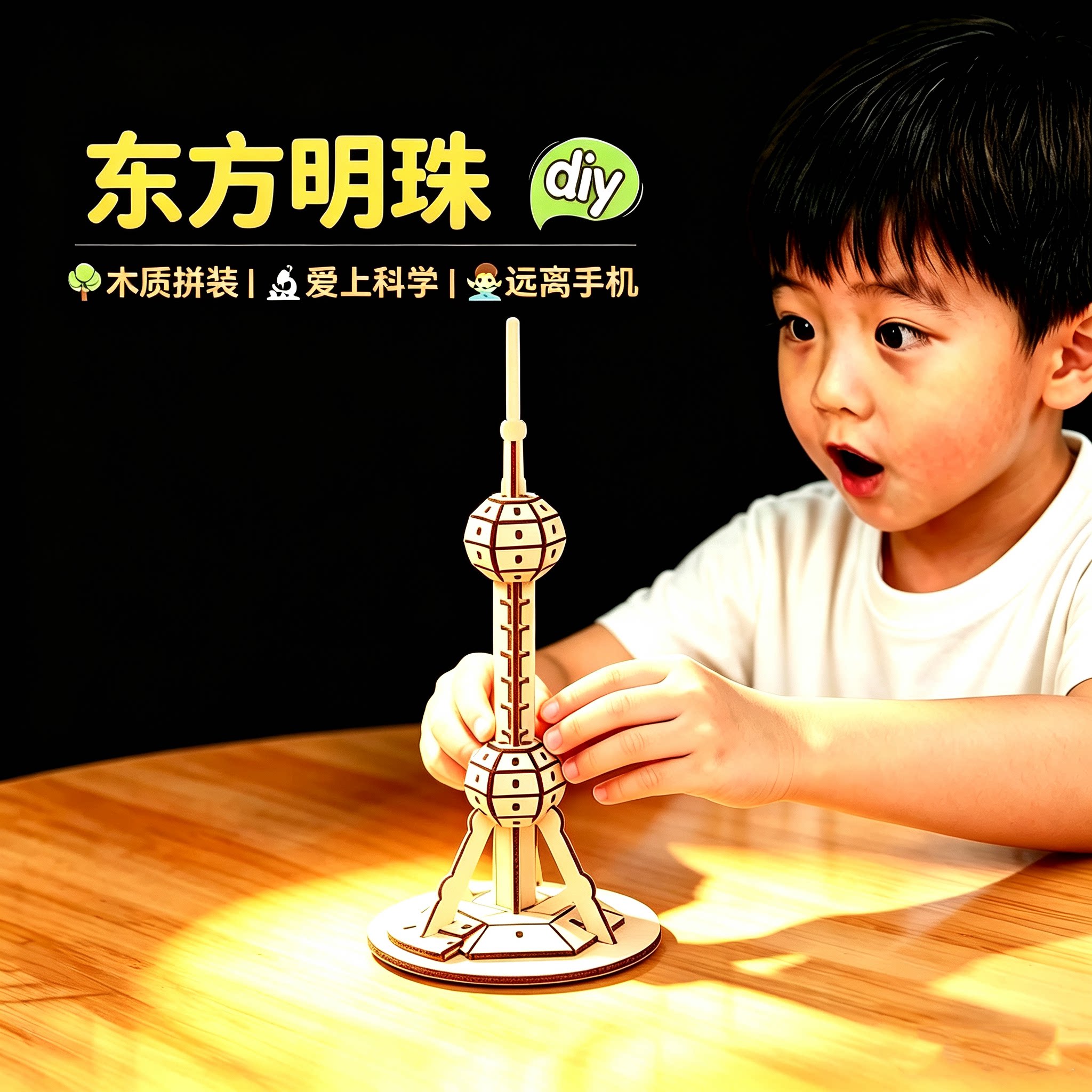 科技小制作DIY上海东方明珠